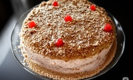Receita de Torta Paulista com Cerejas